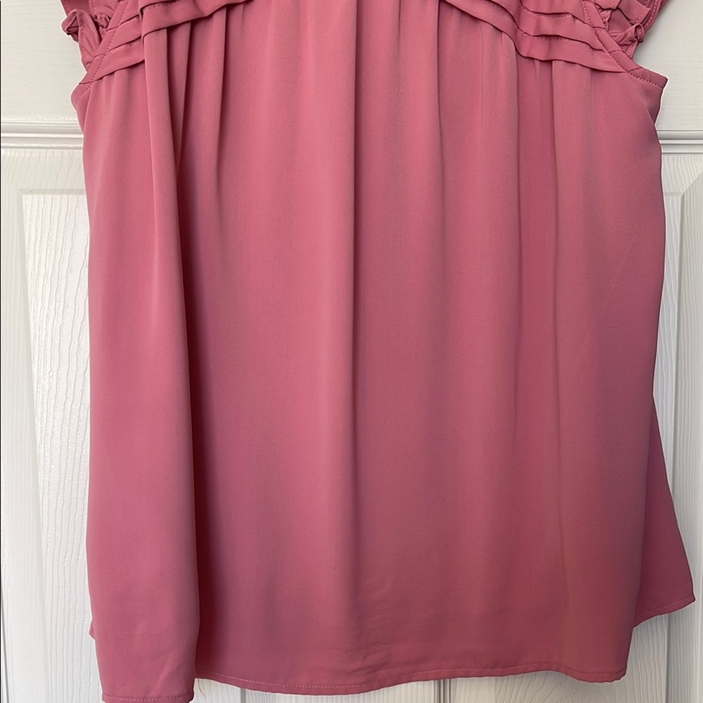 Entro Pink Ruffle Sleeve Blouse - Picture 3 of 11
